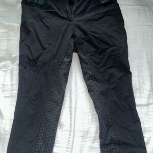 Girls black horseback riding pants